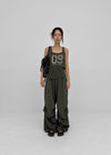 Shollit Vintage Print Layered Sleeveless