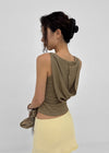 Booke Vintage Eyelet Strap Sleeveless