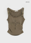 Booke Vintage Eyelet Strap Sleeveless