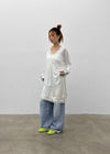 Jaws V-neck Summer Cotton Cardigan