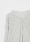 Jaws V-neck Summer Cotton Cardigan