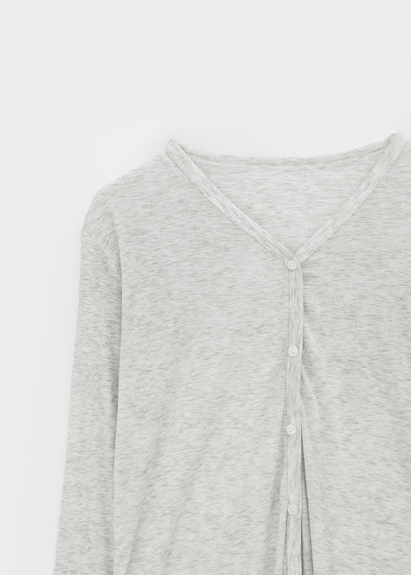 Jaws V-neck Summer Cotton Cardigan