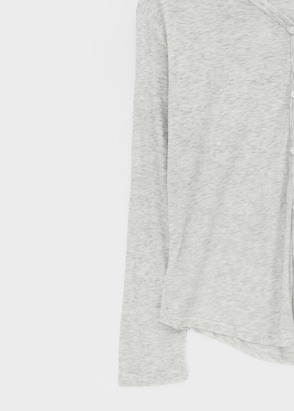 Jaws V-neck Summer Cotton Cardigan