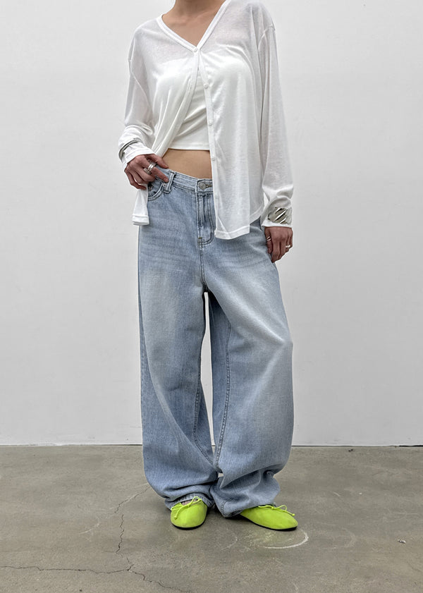 Rotit Summer Wide Denim Pants