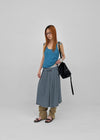 Paikan Summer Striped Long Skirt