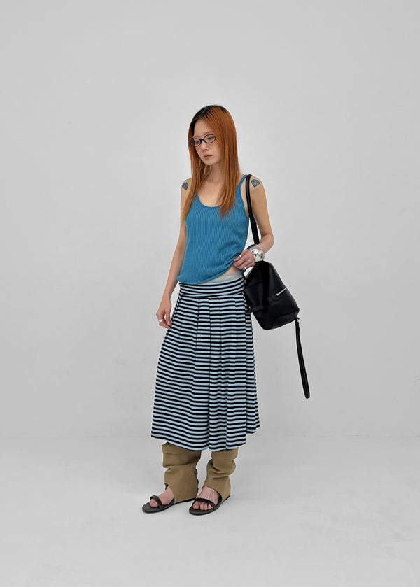 Paikan Summer Striped Long Skirt