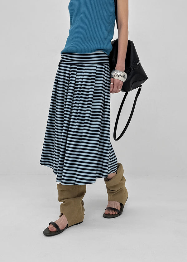 Paikan Summer Striped Long Skirt