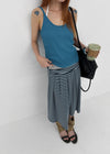 Paikan Summer Striped Long Skirt