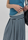 Paikan Summer Striped Long Skirt