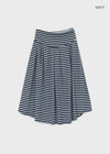 Paikan Summer Striped Long Skirt