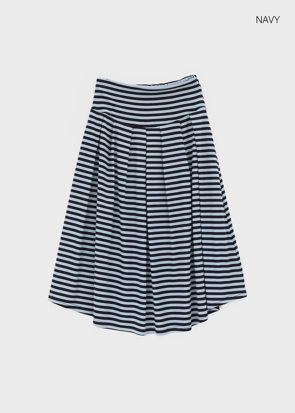 Paikan Summer Striped Long Skirt