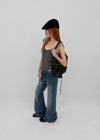 Camrene Low-waist Bootcut Denim Pants
