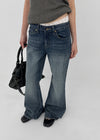 Camrene Low-waist Bootcut Denim Pants