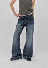 Camrene Low-waist Bootcut Denim Pants