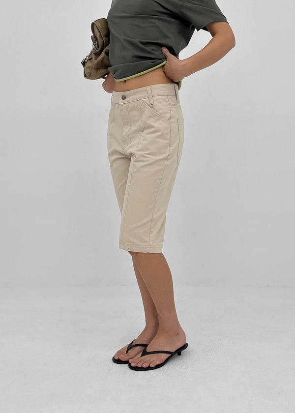 Tellony Cut-out Cotton Capri Pants
