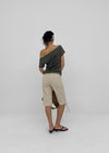 Tellony Cut-out Cotton Capri Pants