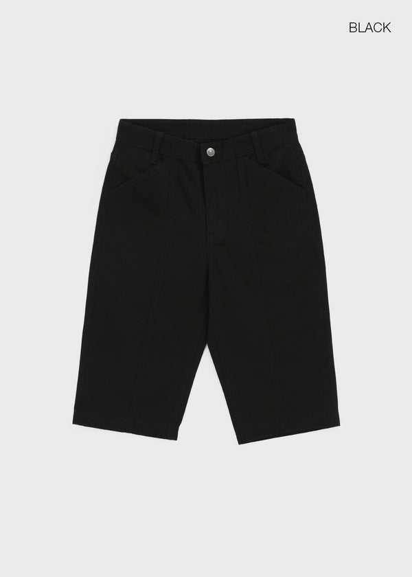 Tellony Cut-out Cotton Capri Pants