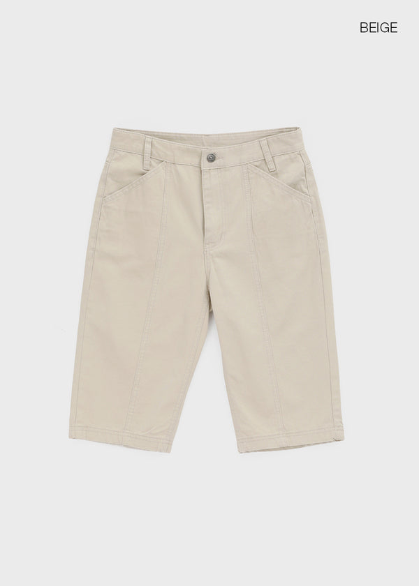 Tellony Cut-out Cotton Capri Pants