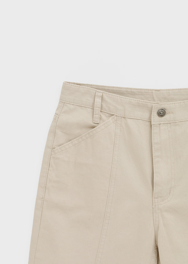Tellony Cut-out Cotton Capri Pants