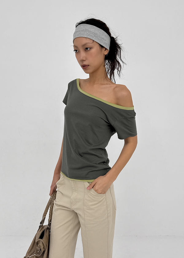 [MADE] Richkey Layered Short Sleeve Top