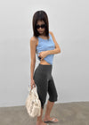 [MADE] Plio U-Neck Ribbed Sleeveless Top