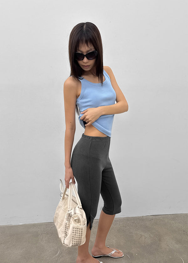 Gongia Button Capri Pants