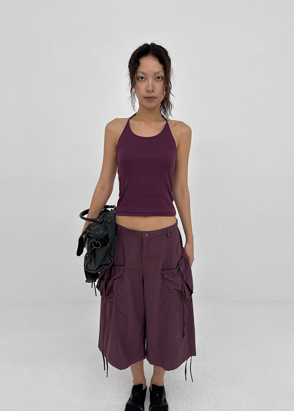 Forets Ribbed Halter Sleeveless