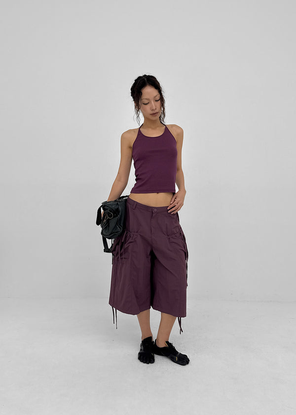 Forets Ribbed Halter Sleeveless