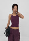 Forets Ribbed Halter Sleeveless