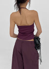 Forets Ribbed Halter Sleeveless