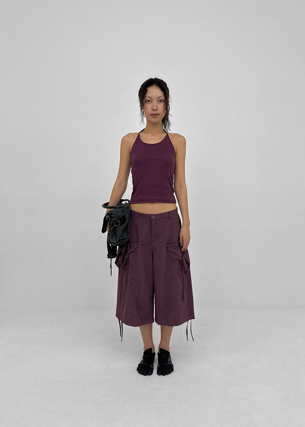 Forets Ribbed Halter Sleeveless