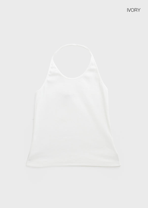 Forets Ribbed Halter Sleeveless