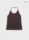 Forets Ribbed Halter Sleeveless