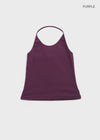 Forets Ribbed Halter Sleeveless