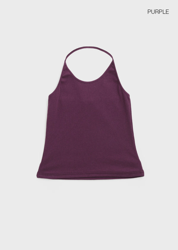 Forets Ribbed Halter Sleeveless