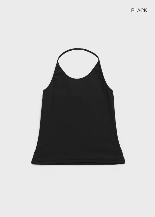 Forets Ribbed Halter Sleeveless
