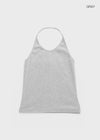 Forets Ribbed Halter Sleeveless