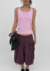 [MADE] Plio U-Neck Ribbed Sleeveless Top