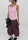 [MADE] Plio U-Neck Ribbed Sleeveless Top
