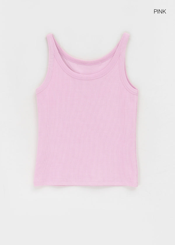 [MADE] Plio U-Neck Ribbed Sleeveless Top