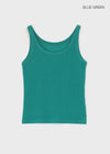 [MADE] Plio U-Neck Ribbed Sleeveless Top