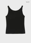 [MADE] Plio U-Neck Ribbed Sleeveless Top