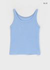 [MADE] Plio U-Neck Ribbed Sleeveless Top