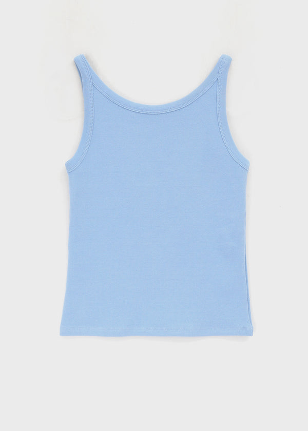 [MADE] Plio U-Neck Ribbed Sleeveless Top