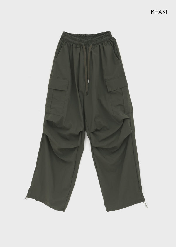 (UNISEX) Lamua Nylon Wide String Pants