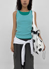 [MADE] Plio U-Neck Ribbed Sleeveless Top