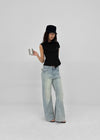 Dubin Back Pocket Bootcut Denim Pants