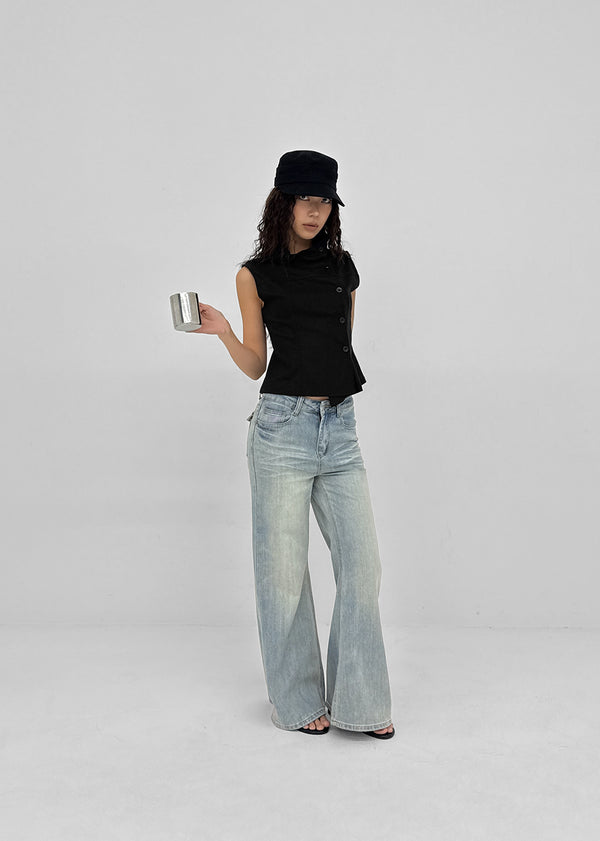 Dubin Back Pocket Bootcut Denim Pants