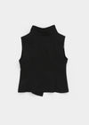 Velout High-neck Sleeveless Shirt