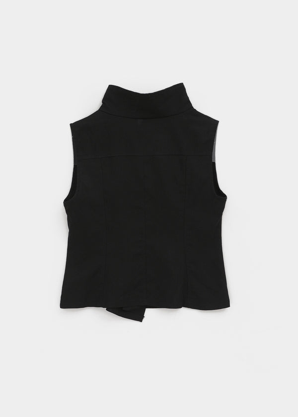 Velout High-neck Sleeveless Shirt